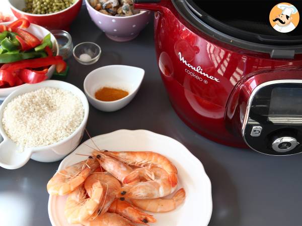Supernopea paella Cookeolla - Valmistelu askel 1