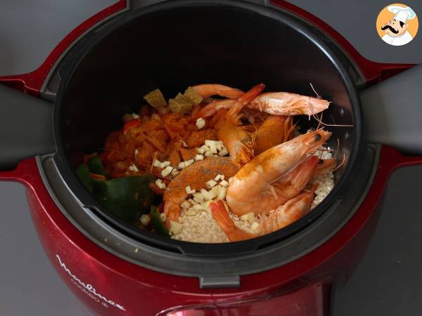 Supernopea paella Cookeolla - Valmistelu askel 5