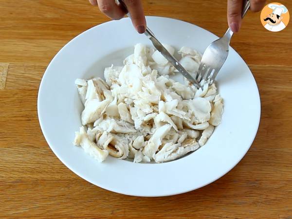 Bacalhau à Brás Petitchefin mukaan - Valmistelu askel 2