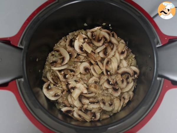 Sienirisotto Cookeossa - Valmistelu askel 4