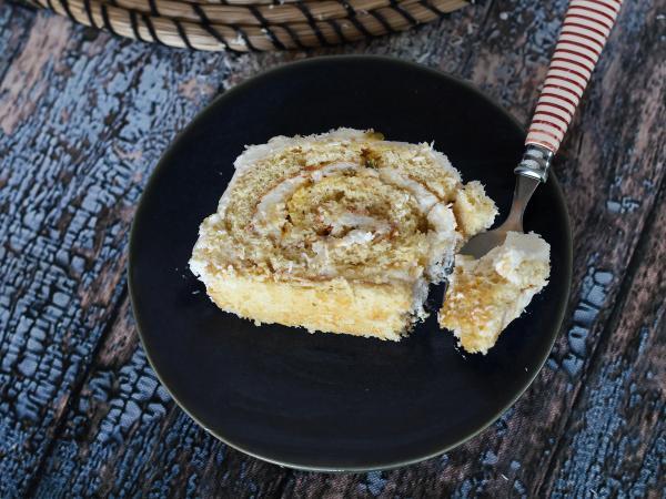 Kookos-passiohedelmäkääryle, täydellinen joulupöytään - Valmistelu askel 8