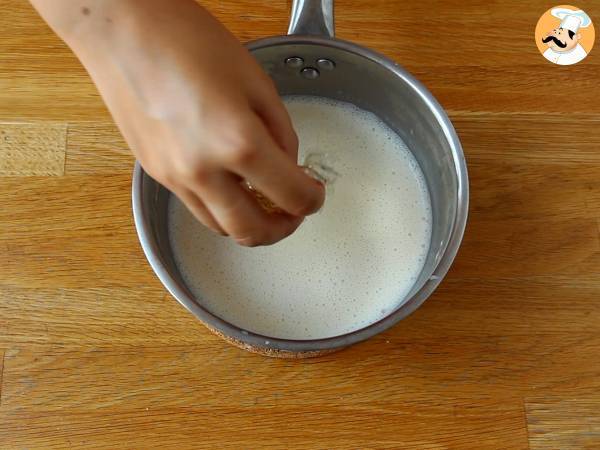 Pistaasipannacotta, helppo resepti, jota kaikki rakastavat! - Valmistelu askel 3