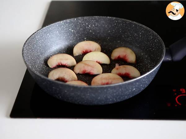 Makea ja suolainen salaatti paahdetuilla persikoilla, rucolalla ja burratalla (kesän makeat maut) - Valmistelu askel 1