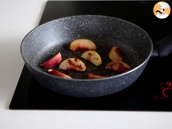 Makea ja suolainen salaatti paahdetuilla persikoilla, rucolalla ja burratalla (kesän makeat maut) - Valmistelu askel 2