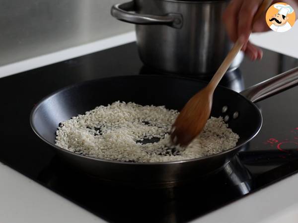 Kurpitsarisotto, herkkä ja täydellinen syksyn ensimmäinen ruokalaji. - Valmistelu askel 3