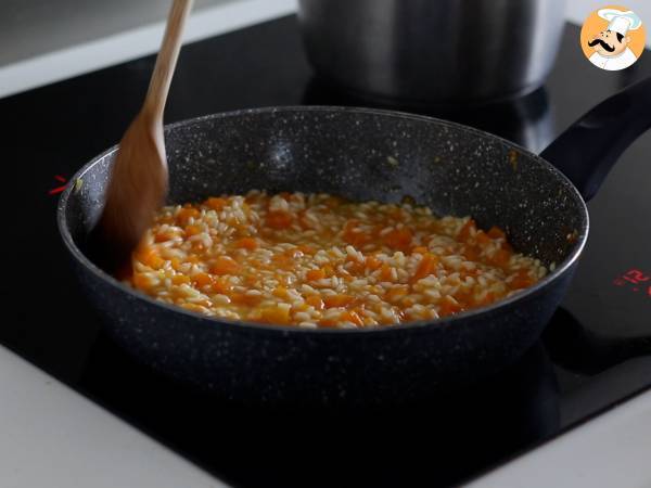 Kurpitsarisotto, herkkä ja täydellinen syksyn ensimmäinen ruokalaji. - Valmistelu askel 4