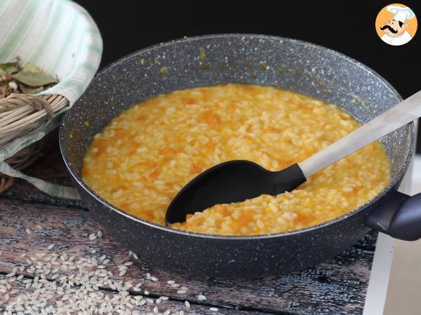 Kurpitsarisotto, herkkä ja täydellinen syksyn ensimmäinen ruokalaji. - Valmistelu askel 6
