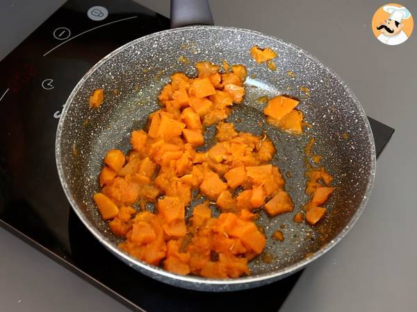 Kurpitsa- ja ricottakastike, täydellinen pastan kanssa tai ravioliin täytettynä! - Valmistelu askel 3