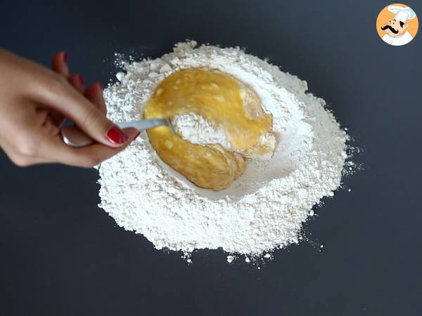 Kotitekoinen tagliatelle, menettely selitetään vaihe vaiheelta - Valmistelu askel 2