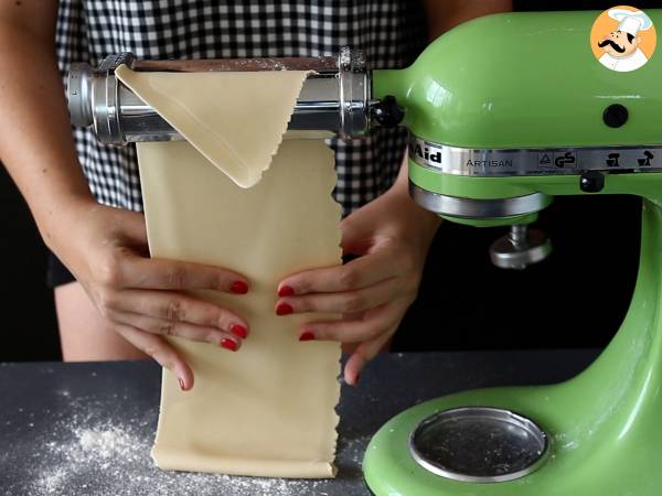 Kotitekoinen tagliatelle, menettely selitetään vaihe vaiheelta - Valmistelu askel 5