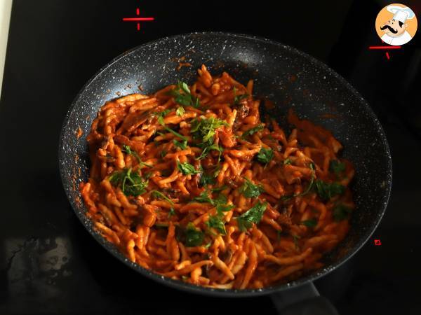 Pasta alla boscaiola, ihanteellinen syksyn ja talven ensimmäinen ruoka - Valmistelu askel 7
