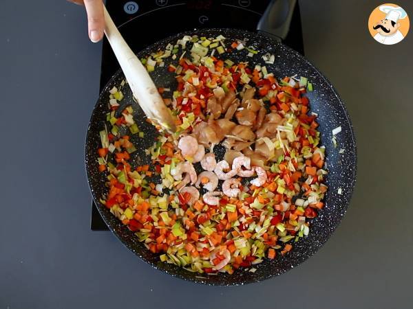 Nasi goreng, indonesialainen riisiruoka - Valmistelu askel 5