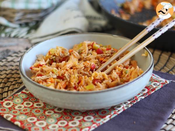 Nasi goreng, indonesialainen riisiruoka - Valmistelu askel 8