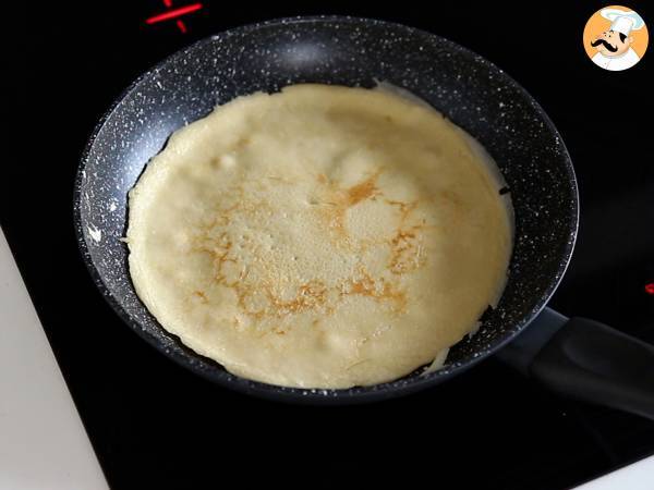 Tiramisu-tyylinen pannukakkukakku kahvin ja kaakaon kera - Valmistelu askel 1