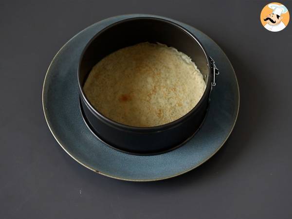 Tiramisu-tyylinen pannukakkukakku kahvin ja kaakaon kera - Valmistelu askel 4