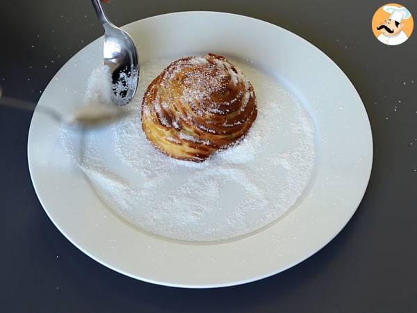 Kulhonmuotoisia paistettuja churroja runsasta täytettä varten. - Valmistelu askel 6