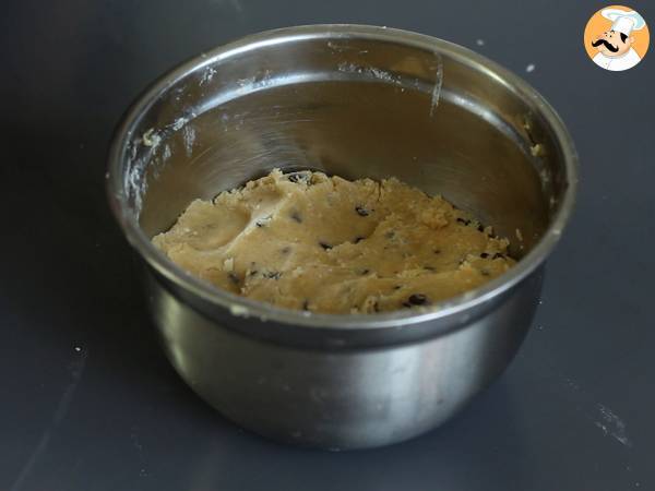 Suklaaganassilla täytetyt keksikupit porkkanapadan tyyliin - Valmistelu askel 2