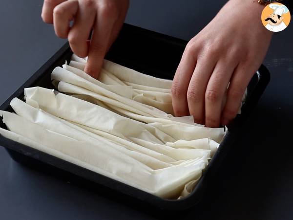 Crinkle cake, super rapea kakku, joka on helppo tehdä - Helppo Laz Borek turkki - Valmistelu askel 2
