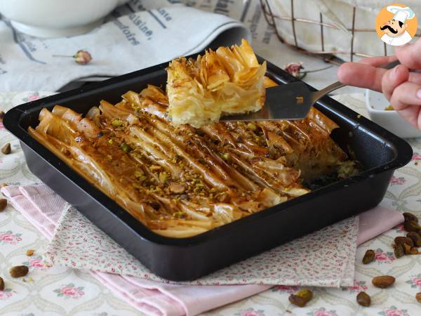 Crinkle cake, super rapea kakku, joka on helppo tehdä - Helppo Laz Borek turkki - Valmistelu askel 9