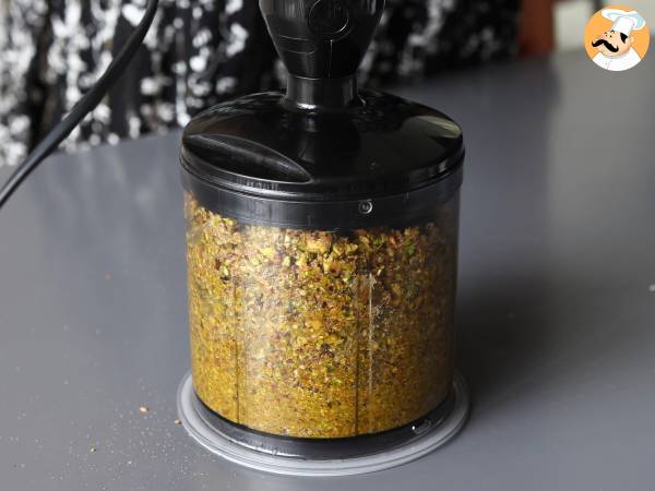 Pistaasipesto, helppo ja maukas kastike - Valmistelu askel 2