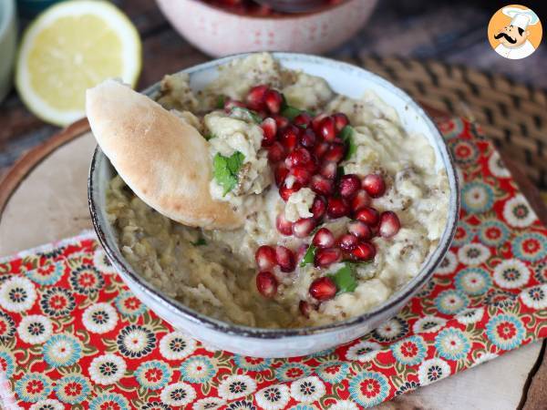 Baba ganoush, herkullinen libanonilainen munakoisolevite. - Valmistelu askel 7