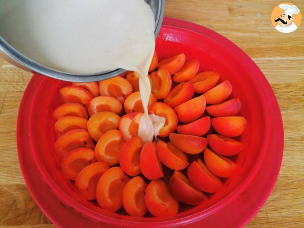 Helppo aprikoosin clafoutis - Valmistelu askel 5