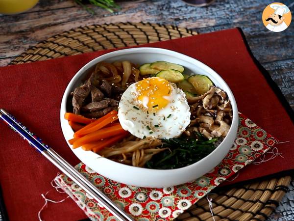 Bibimbap, perinteinen korealainen ruokalaji - Valmistelu askel 12