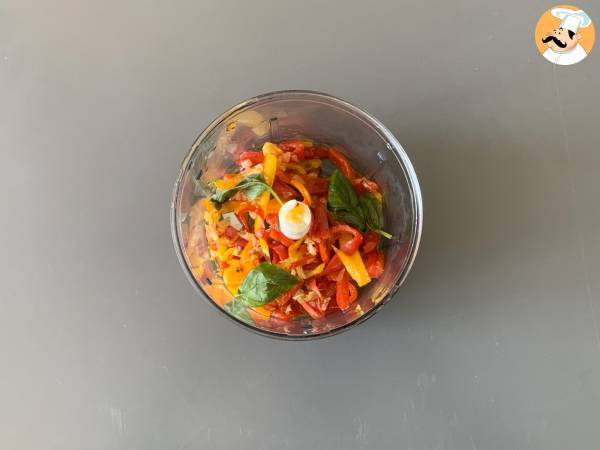 Pasta paprikan ja Philadelphia-juuston kanssa - Valmistelu askel 4