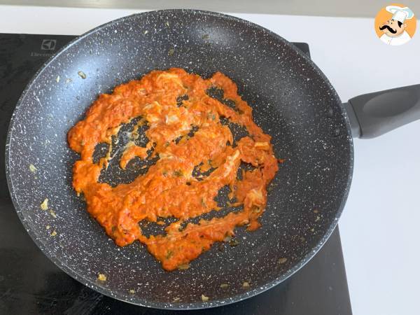 Pasta paprikan ja Philadelphia-juuston kanssa - Valmistelu askel 6