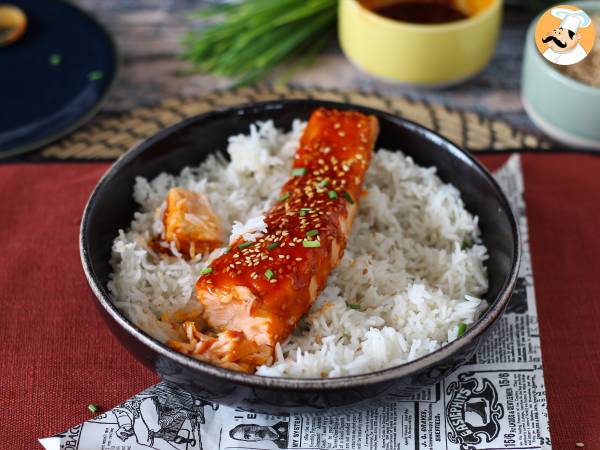 Korealaistyylinen lohi gochujang-kastikkeella, valmis 8 minuutissa - Valmistelu askel 5