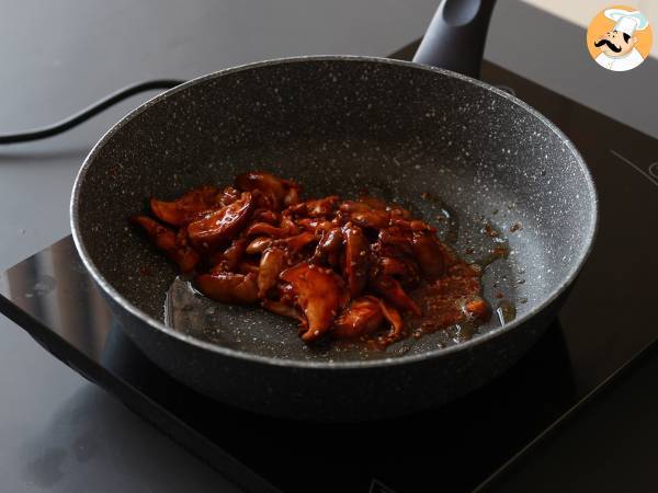 Korealaistyyliset sienet - Shiitake-sienet gochujang-kastikkeessa - Valmistelu askel 5