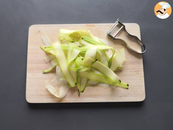 Marinoidut kesäkurpitsat, täydellinen vihannescarpaccio kesään! - Valmistelu askel 1