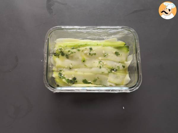 Marinoidut kesäkurpitsat, täydellinen vihannescarpaccio kesään! - Valmistelu askel 6