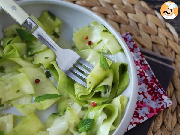 Marinoidut kesäkurpitsat, täydellinen vihannescarpaccio kesään! - Valmistelu askel 7
