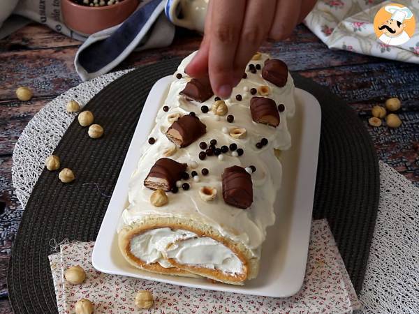 Helppo Kinder Bueno -kakku, täydellinen syntymäpäiväkakuksi tai joulubucheksi! - Valmistelu askel 11