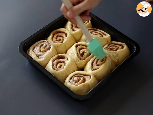 Kanelipullat, kanelibriossit vaniljakuorrutuksella - Valmistelu askel 9