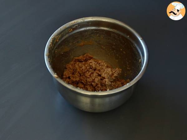Brookies, täydellinen yhdistelmä brownieita ja keksiä. - Valmistelu askel 4