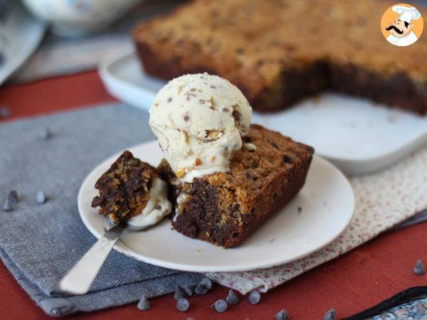 Brookies, täydellinen yhdistelmä brownieita ja keksiä. - Valmistelu askel 8