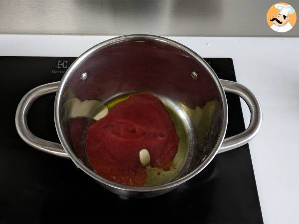 Pasta e fagioli, nopea ja kermainen resepti - Valmistelu askel 1