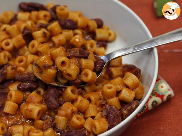 Pasta e fagioli, nopea ja kermainen resepti - Valmistelu askel 6