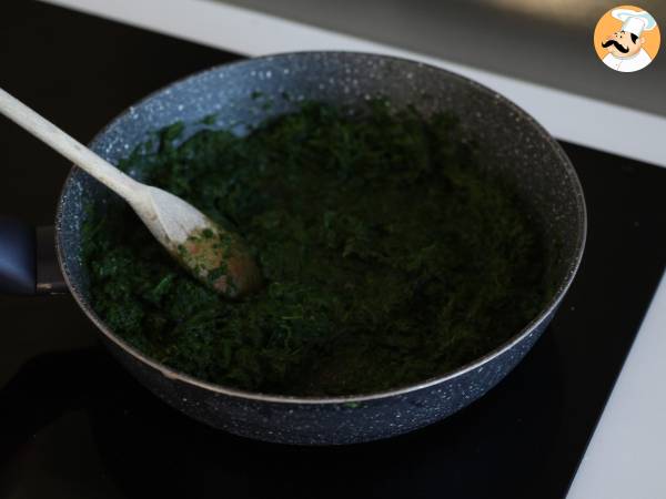 Erittäin sulavaa ricotta- ja pinaattilasagnea - Valmistelu askel 4