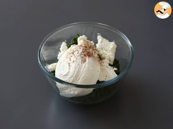 Erittäin sulavaa ricotta- ja pinaattilasagnea - Valmistelu askel 5