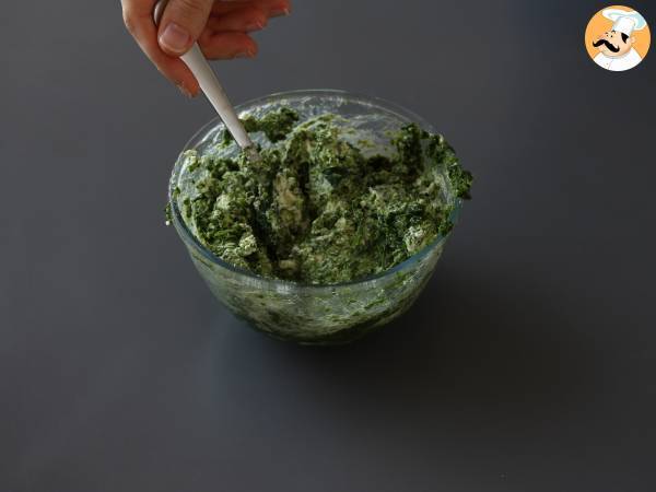 Erittäin sulavaa ricotta- ja pinaattilasagnea - Valmistelu askel 6