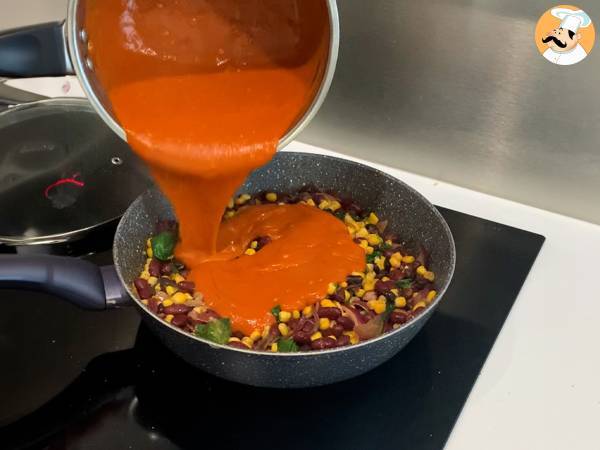 Kasvis enchiladat - Valmistelu askel 2