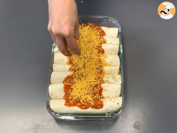 Kasvis enchiladat - Valmistelu askel 4