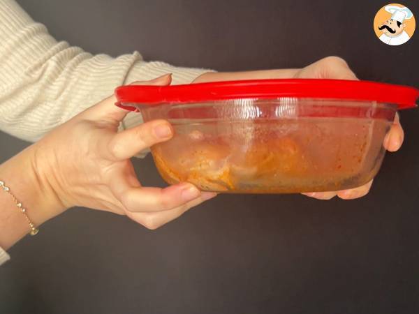 Rapeaa kanaa Air Fryerissa, nopea ja helppo ateria par excellence! - Valmistelu askel 2