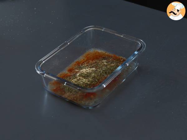 Meksikolaistyyliset kananrumpujen palat herkullisella marinadilla - Valmistelu askel 1