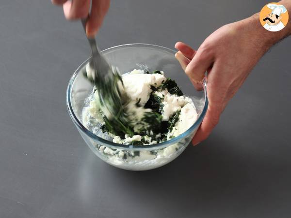 Conchiglioni täytetty ricotta ja pinaatti: vastustamaton paistettu kasvisruoka - Valmistelu askel 4