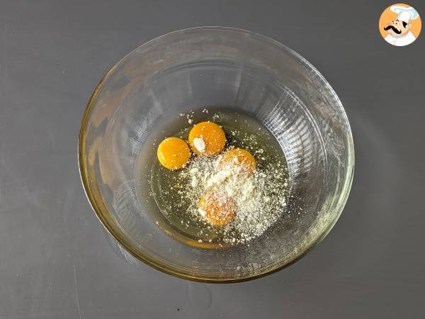 Pinaattimunakas, helppo ja maukas kasvisruokien toinen ruokalaji. - Valmistelu askel 5