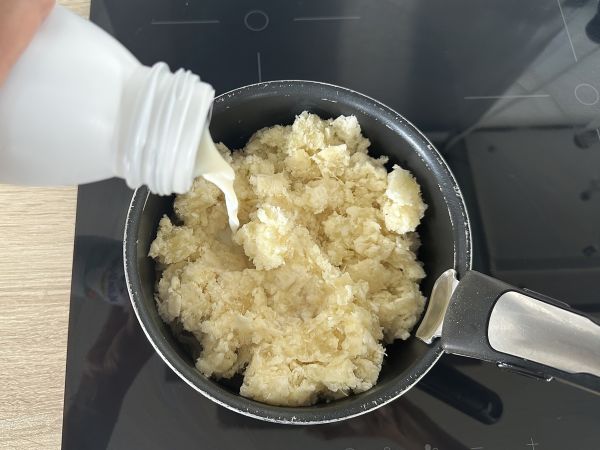 Kermainen ja helppo maniokkipyree - Valmistelu askel 4
